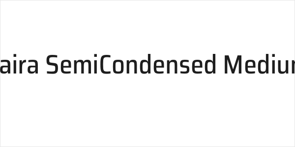 Saira SemiCondensed Medium Logo