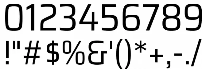 Saira SemiCondensed Regular Font OTHER CHARS