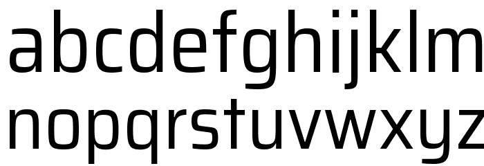 Saira SemiCondensed Regular Font LOWERCASE