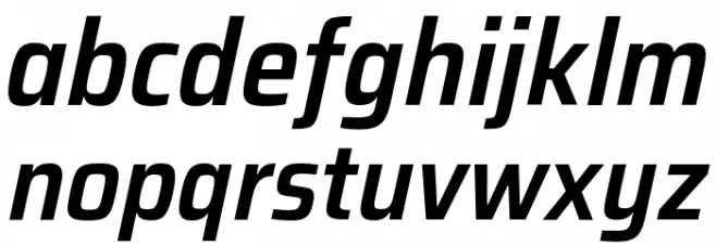 Saira SemiCondensed SemiBold Italic 字体 小写