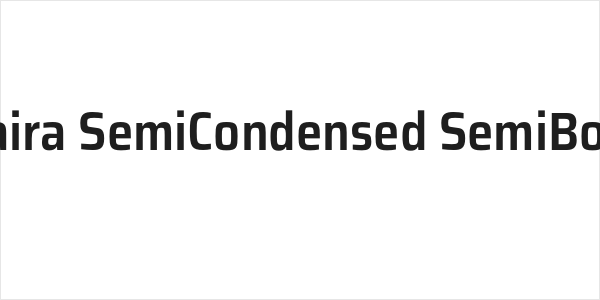 Saira SemiCondensed SemiBold Logo