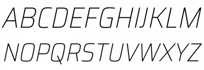 Saira SemiCondensed Thin Italic Polices MAJUSCULES