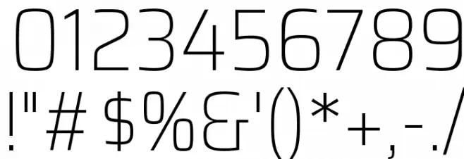 Saira SemiCondensed Thin Font OTHER CHARS