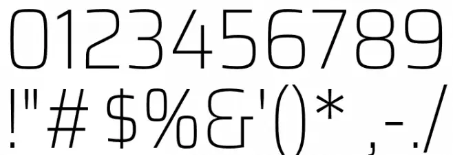 Saira SemiCondensed Thin Font OTHER CHARS