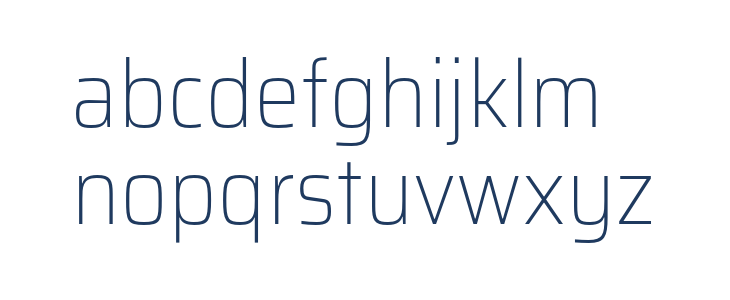 Saira SemiCondensed Thin Lowercase