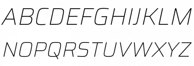 Saira Thin Italic Fonte MAIÚSCULAS
