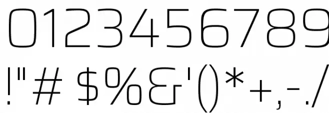 Saira Thin Font OTHER CHARS