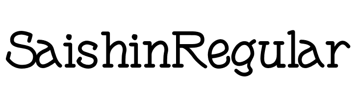 Saishin Regular  Free Fonts Download