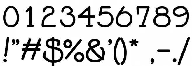 Saishin Regular フォント その他の文字