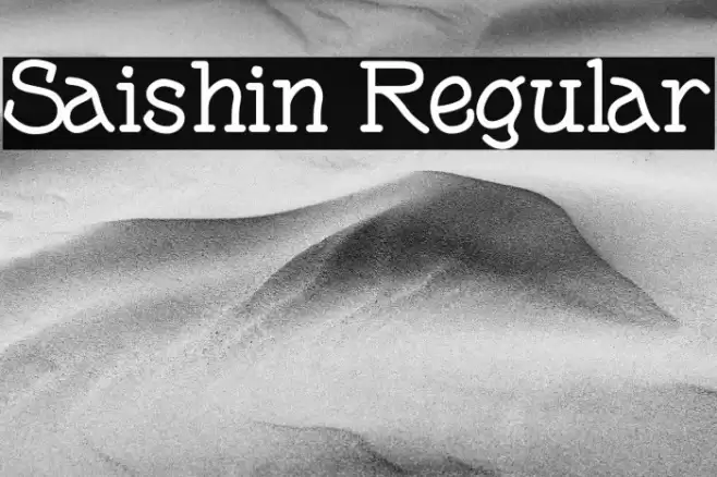 Saishin Regular フォント examples
