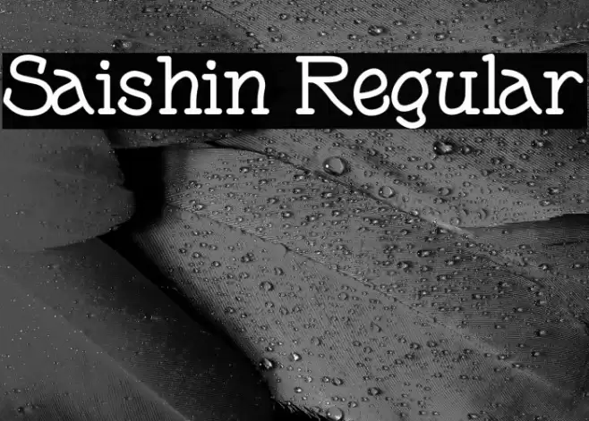 Saishin Regular フォント examples