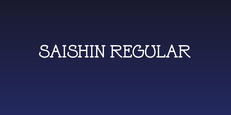 Saishin Regular Social Header