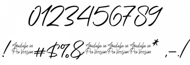 Saitama Font OTHER CHARS