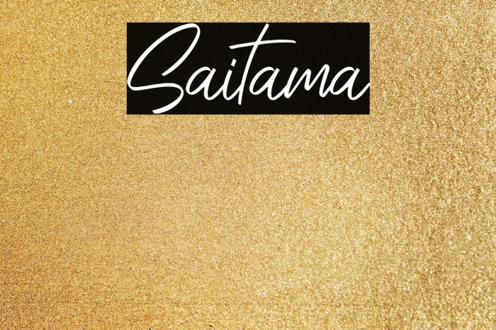 Saitama Font examples