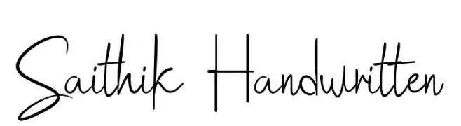 Saithik Handwritten  Frei Schriftart Herunterladen