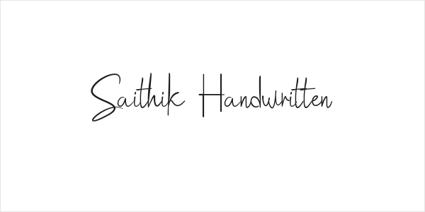 Saithik Handwritten Logo