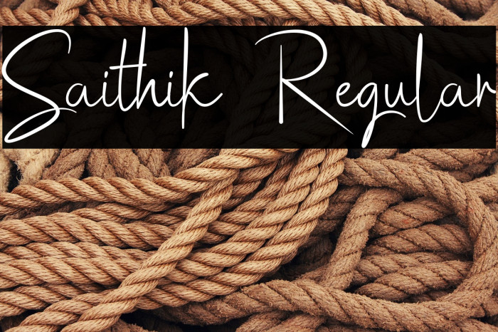 Saithik Regular Example 1