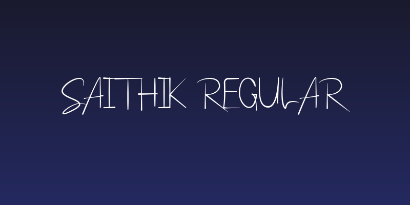 Saithik Regular Social Header
