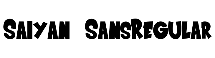 Saiyan SansRegular  Free Fonts Download