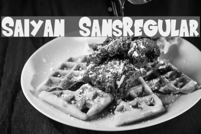 Saiyan SansRegular Font examples