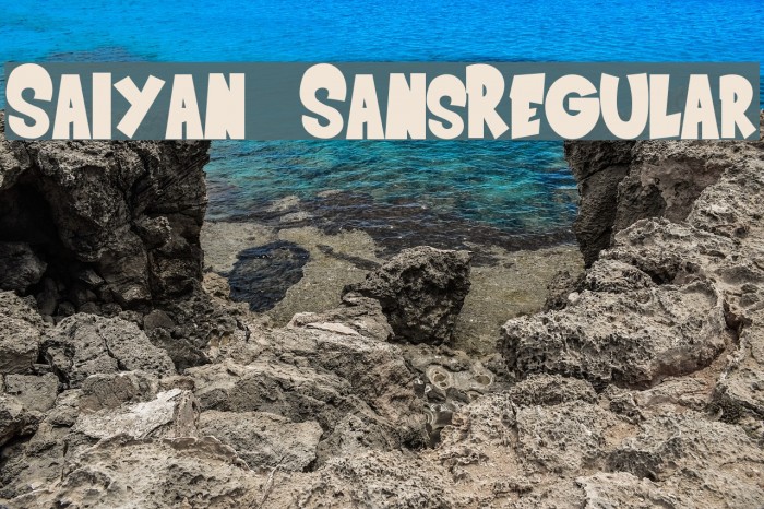 Saiyan SansRegular Font examples