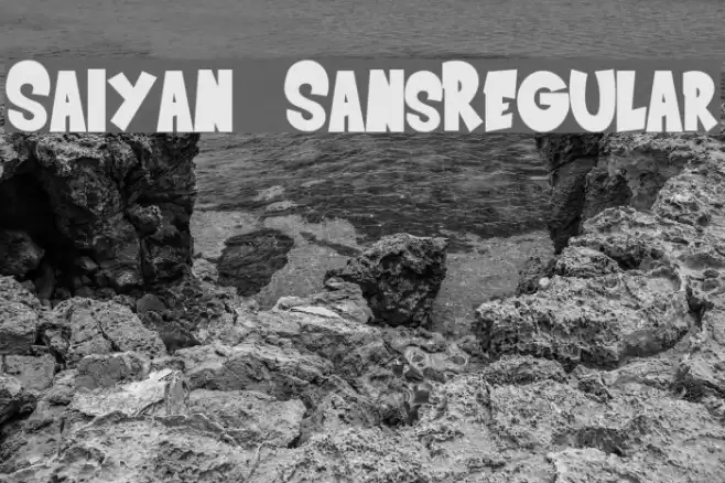 Saiyan SansRegular Font examples