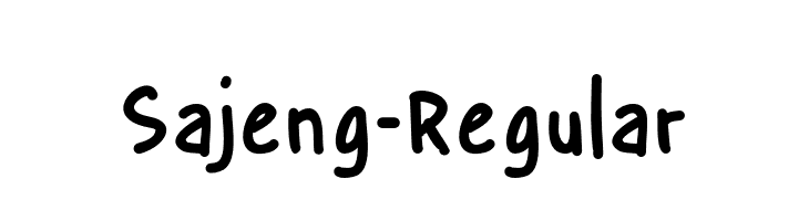 Sajeng-Regular  नि: शुल्क फ़ॉन्ट्स डाउनलोड