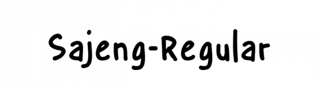 Sajeng-Regular  フリーフォントのダウンロード