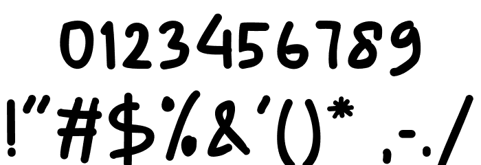 Sajeng-Regular Font OTHER CHARS