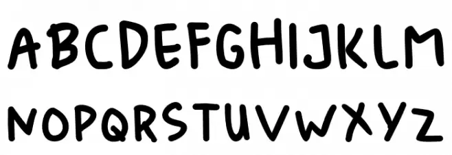 Sajeng-Regular Schriftart Groß