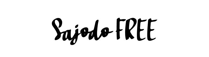 Sajodo FREE  免费字体下载