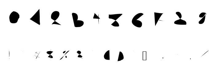 Sajon Trashy Font OTHER CHARS