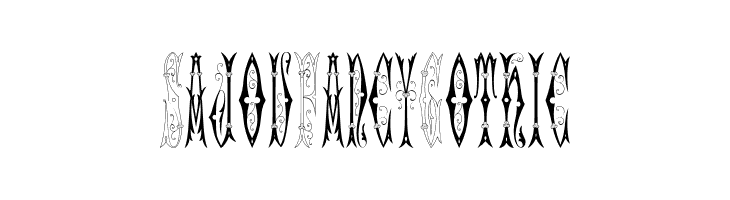 Sajou Fancy Gothic Шрифта