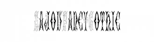 Sajou Fancy Gothic  Frei Schriftart Herunterladen