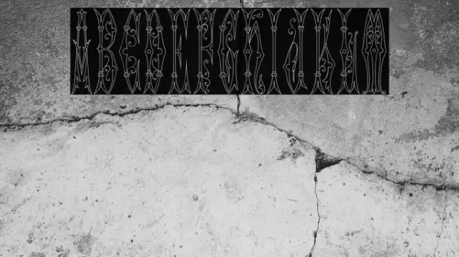 Sajou Fancy Gothic Шрифта examples