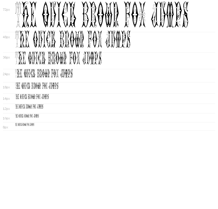 Sajou Fancy Gothic Waterfall