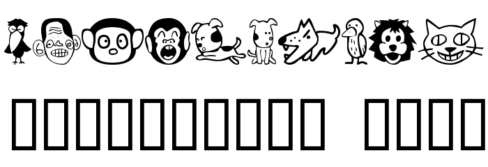 SakabeAnimal01 Font OTHER CHARS