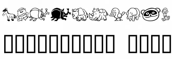 SakabeAnimal02 Font OTHER CHARS