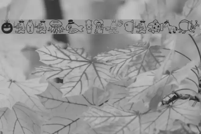 SakabeAnimal02 Font examples