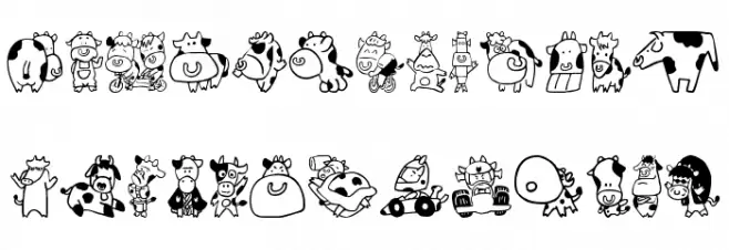SakabeAnimal03 フォント 大文字