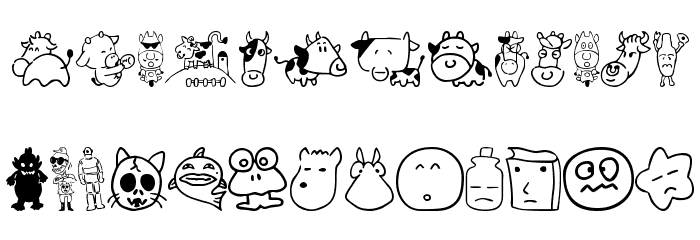 SakabeAnimal03 Font LOWERCASE