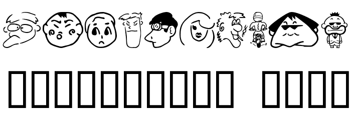 SakabePeople01 Font OTHER CHARS