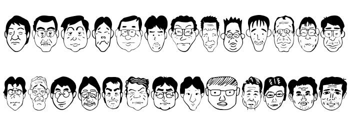 SakabePeople04 Font LOWERCASE