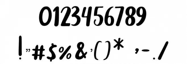 Sakamoto Font OTHER CHARS