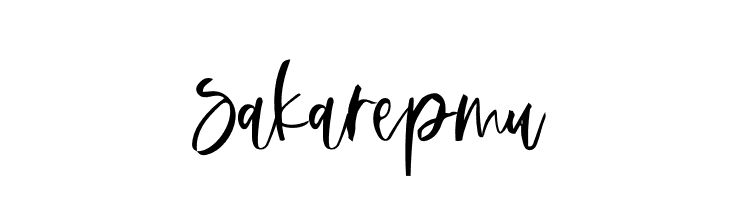Sakarepmu  Frei Schriftart Herunterladen