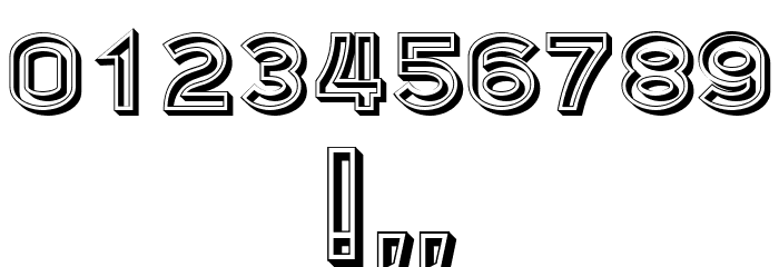 Sakat Hollow Regular Font OTHER CHARS