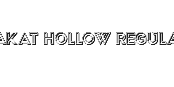 Sakat Hollow Regular Logo