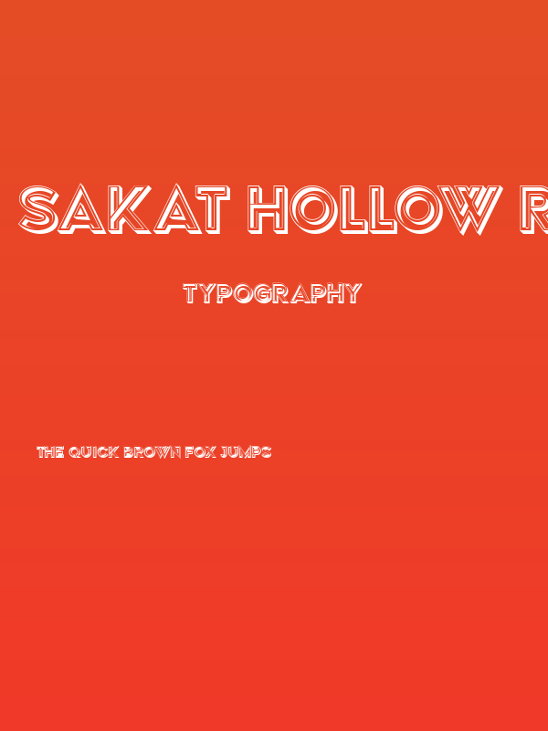 Sakat Hollow Regular Poster