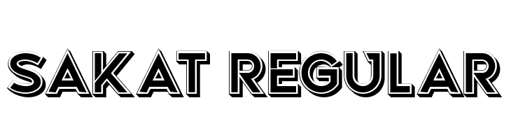 Sakat Regular  Free Fonts Download