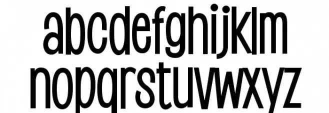 Saker Sans Medium PERSONAL USE フォント 小文字